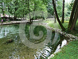 Park and source of Bosna River