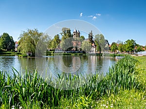 Park in the spa town of Bad Klosterlausnitz in Thuringia