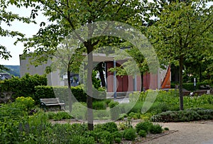 Park in Spring in the Old Town of Friedrichroda, Thuringia