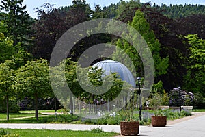 Park in Spring in the Old Town of Friedrichroda, Thuringia