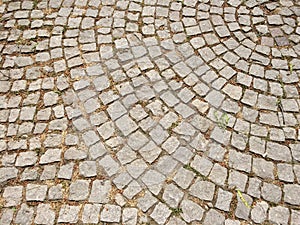 Park stone pavement