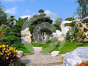 Park of stones in Pattaya.