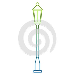 park streetlamp isolated icon