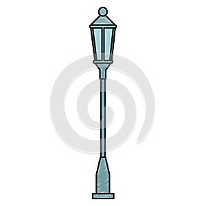 park streetlamp isolated icon