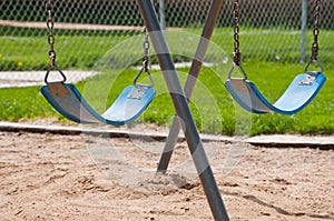 Park Swings sitting idle