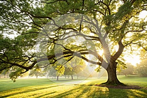 Park tree sunlight