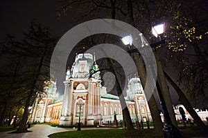 Park in Tsaritsino at night