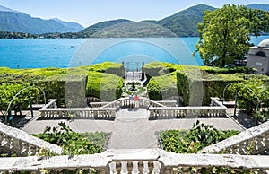 Park at Villa Carlotta, Como Lake, Italy