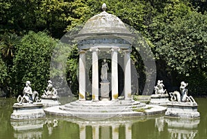 Park of Villa Pallavicini in Genoa