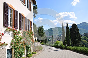 Park of Villa Serbelloni in Bellagio, Italy