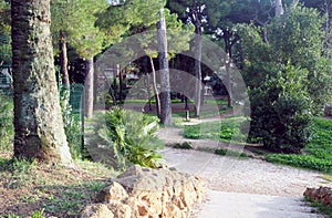 The park of Villa Torlonia in Rome, Italy