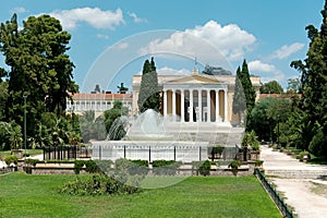 Park of Zappeion building in Athens, Greece