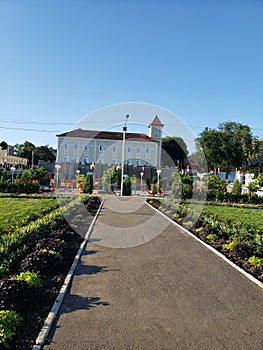 Park zone in Izmail town, Ukraine