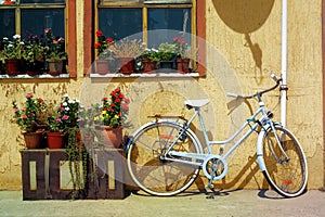 Parked bicycle