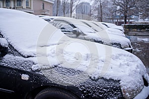 Parked Cars in Parking Lot