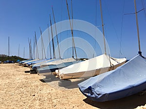 Parked Sailboats