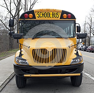 Parked School Bus