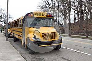 Parked School Bus