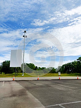 parking airport empty