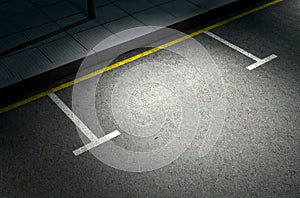 Parking Area Spotlit photo