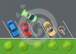 Parking assist system safety, smart car photo