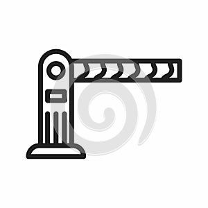 Parking Barrier icon vector image.