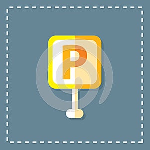 parking board. Vector illustration decorative design