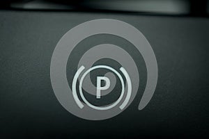 parking Button on modern car