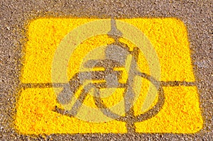 Parking for the disable sign