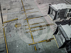 Parking Distances for Airplanes and Airbridges