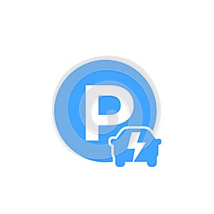 parking for electric cars icon