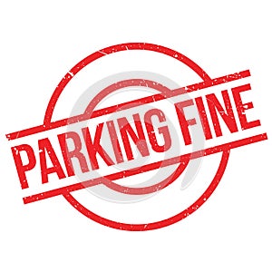 Parking Fine rubber stamp