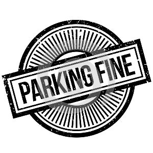 Parking Fine rubber stamp