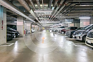 Parking garage underground