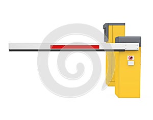 Parking Gate Barrier Isolated