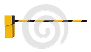 Parking Gate Barrier Isolated