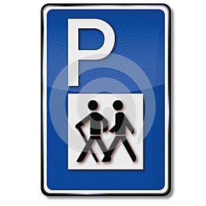 Parking for hikers and biking trail