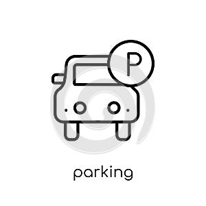 Parking icon from collection.