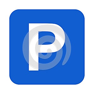 Parking icon graphic design isolated on white background. Vector illustration