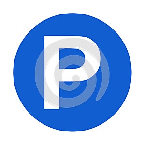 Parking icon graphic design isolated on white background. Vector illustration