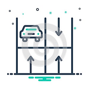 Mix icon for Parking, haunt and base