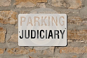 Parking for Judiciary Sign