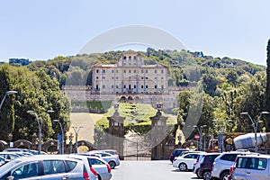 The parking line and Aldobrandini Villa