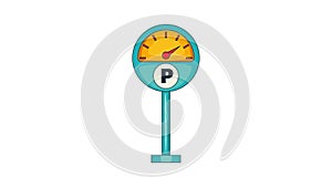 Parking meter icon animation