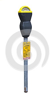 Parking meter isolated on white