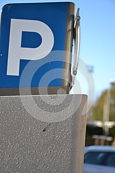 Parking meter sign and structure