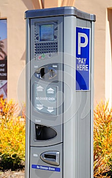 Parking payment machine.