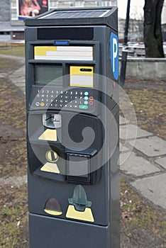 A parking payment machine
