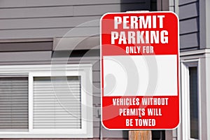 Parking Permit Sign