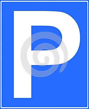 Parking place sign